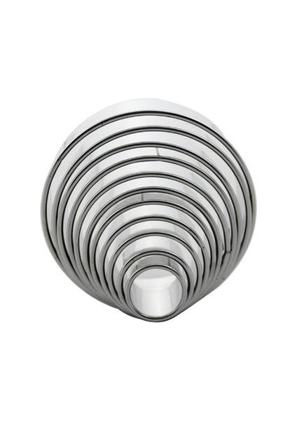 12 Adet / Takım Paslanmaz Çelik Yuvarlak Çerez Bisküvi Kesiciler Daire Pasta Kesiciler Metal Pişirme Daire Yüzük Kalıpları Kek Için | Pasta Kesiciler (Yurt Dışından)