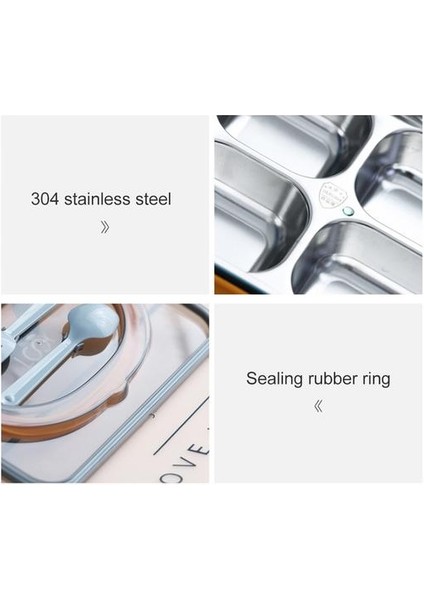 Taşınabilir Öğle Yemeği Kutusu 304 Paslanmaz Çelik Japon Bento Kutusu Bölmesi Mutfak Mühürlü Gıda Konteyner Hediye Sofra Çorbası Kupası | Öğle Yemeği Kutuları (Mavi) (Yurt Dışından) indirimleri