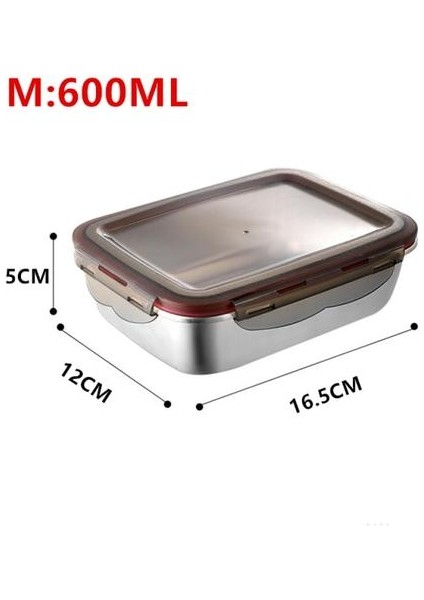 600ML 304 Paslanmaz Çelik Öğle Yemeği Kutusu Termal Taşınabilir Japon Lunchbox Çocuklar Için Piknik Ofis Işçileri Okul Sızdırmaz Gıda Kutusu | Öğle Yemeği Kutuları (Yurt Dışından)