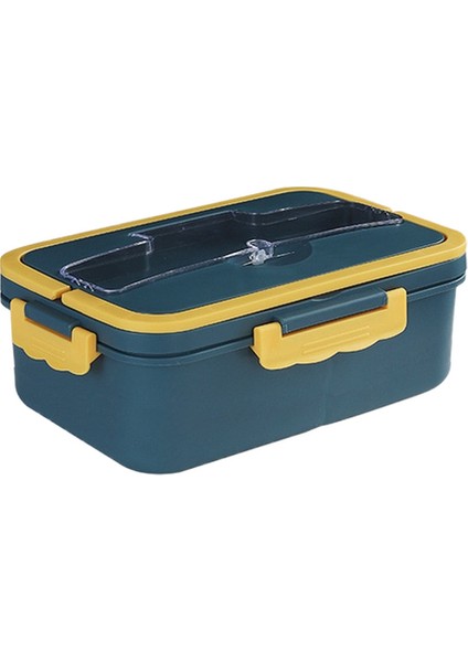 Bento Box Japon Stil Çocuklar Için Öğrenci Gıda Konteyner Buğday Saman Malzemesi Sızdırmaz Kare Öğle Yemeği Kutusu Mikrodalga Isıtma | Öğle Yemeği Kutuları (Mavi) (Yurt Dışından)