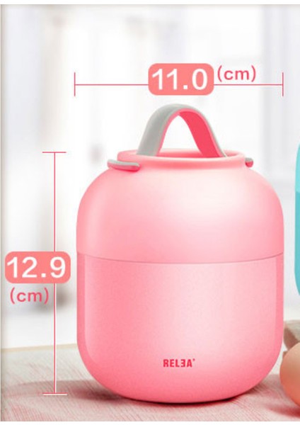 700 ml Vakum Yalıtımlı Tutmak Gıda Sıcak Sızdırmaz Öğle Yemeği Kutusu Konteynerleri 304 Paslanmaz Çelik Termal Gıda Kavanoz Braised Pot | Öğle Yemeği Kutuları (Pembe) (Yurt Dışından)