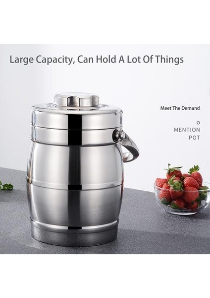 1.6l Taşınabilir Büyük Kapasiteli Termal Öğle Yemeği Kutusu Paslanmaz Çelik Gıda Konteyner Sızdırmaz Bento Kutusu Ofis Kampı Için Lunchbox | Öğle Yemeği Kutuları (Yurt Dışından)