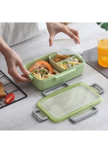 1 Adet 1000 ml Sağlıklı Malzeme Öğle Yemeği Kutusu Sızdırmaz Bölme Bento Kutuları Mikrodalga Gıda Depolama Konteyner Lunchbox Bpa Ücretsiz | Öğle Yemeği Kutuları (Yurt Dışından)