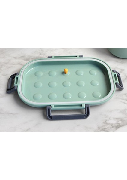 Sağlıklı Çocuklar Okul Öğle Yemeği Kutusu Silikon Kapak Bento Lunchbox Mikrodalga Gıda Depolama Öğle Yemeği Kutusu Kapları ile Bölmeler 1000ML | Öğle Yemeği Kutuları (Yeşil) (Yurt Dışından)