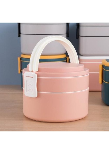 Japon Öğle Yemeği Kutusu Yetişkinler Için Sızdırmaz Gıda Konteynerleri Bento Kutusu Japon Tarzı Bento Lunchbox Mutfak Gıda Kutusu | Öğle Yemeği Kutuları (Pembe) (Yurt Dışından)