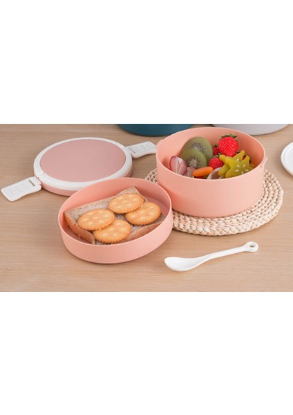 Japon Öğle Yemeği Kutusu Yetişkinler Için Sızdırmaz Gıda Konteynerleri Bento Kutusu Japon Tarzı Bento Lunchbox Mutfak Gıda Kutusu | Öğle Yemeği Kutuları (Pembe) (Yurt Dışından)