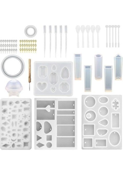 76 Takı Aksesuarları Epoksi Kalıpları (Yurt Dışından)