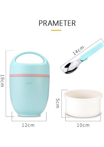820 ml Öğle Yemeği Kutusu Vakum Yalıtımlı Tutmak Gıda Sıcak Sızdırmaz Konteynerler 2 Katmanlı Paslanmaz Çelik Termal Gıda Kavanoz Kaşık | Öğle Yemeği Kutuları (Pembe) (Yurt Dışından)