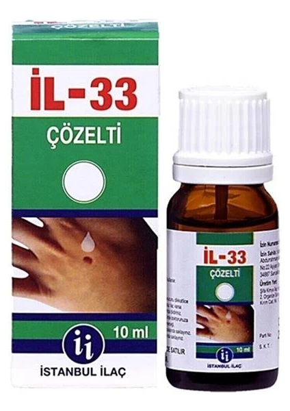 İstanbul İlaç İL-33 Solusyon 10 ml