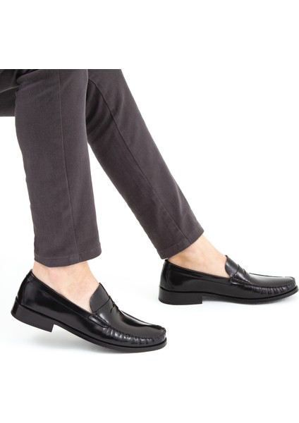 Erkek Deri Günlük Makosen Ayakkabı Kösele Tabanlı Şık Tasarım modelleri