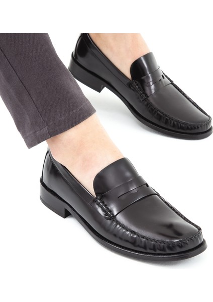 Erkek Deri Günlük Makosen Ayakkabı Kösele Tabanlı Şık Tasarım fırsatları