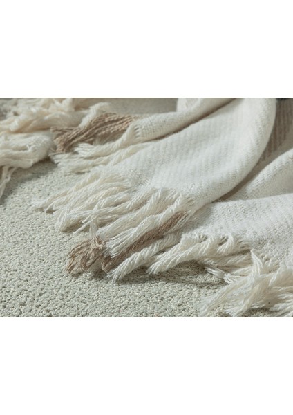Roseria Koltuk Şalı 130 x 170 cm Beyaz - Lacivert modelleri