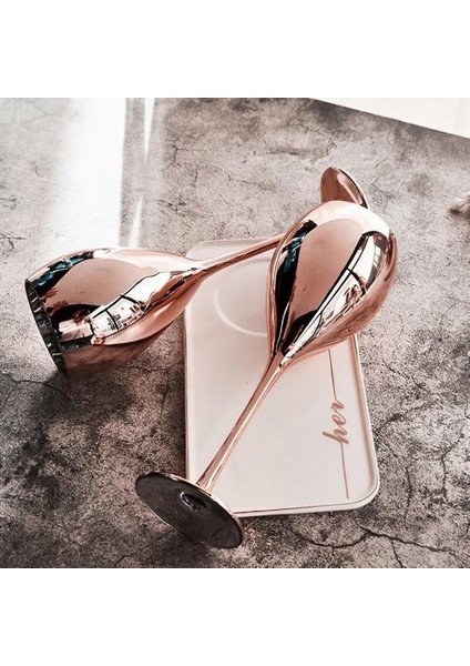 1 Adet Cam Şarap Kupası Goblet Drinkware Nordic Gül Altın Şampanya Uzun Boylu Ayaklar Su Kupa Otel Barı Ekran Ev Mutfak Malzemeleri | Kokteyl Camı (Yurt Dışından) modelleri