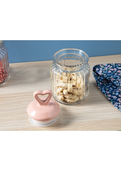 Mini Heart Cam Kavanoz 260 ml Pembe fiyatları