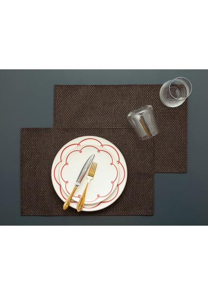 Stella Polyester 2'li Amerikan Servis 30 x 45 cm Bej