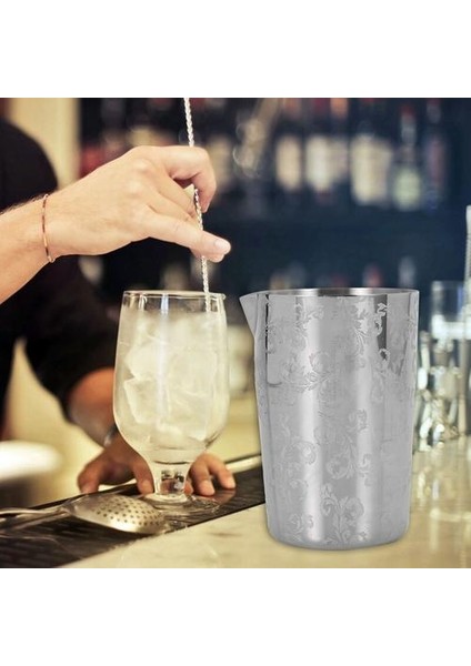 Paslanmaz Çelik Karıştırma Fincan 500 ml Kokteyl Kupası Moskova Zar Kupası Bartending Aracı Bar Kokteyl Cam Kahve Süt Çay Kupası Karışımı G | Kokteyl Cam (Yurt Dışından)