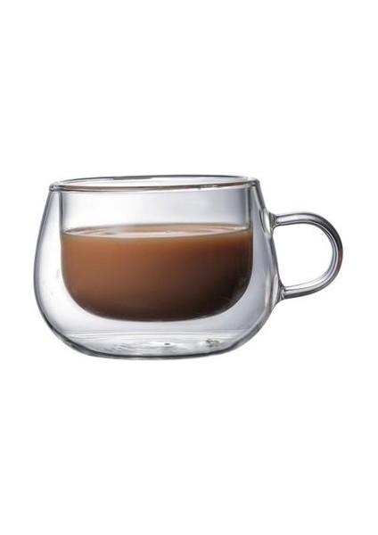 1 Adet / Takım 150 Mltransparent Cam Kahve Fincanı Süt Çay Bira Çift Isıya Dayanıklı Kokteyl Votka Şarap Kupa Drinkware Bardak Bardak | Şeffaf (Yurt Dışından)