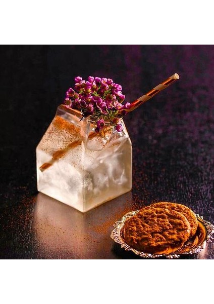 Yarım Pint Creamer Kokteyl Cam Dörtlü Süt Karton Kutu Rom Meyve Suyu Içecek Soğuk Içecek Fincan Bar | Kokteyl Cam (Yurt Dışından)