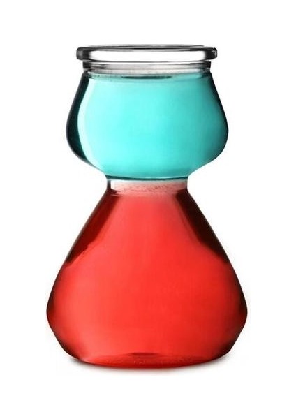 1 Adet Atış Gözlük Cam Kupa Şarap Cam Kupa Bullet Absinthe Katmanlı Kokteyl Atış Küçük Şeffaf Cam Kupa Drinkware | Bira Steins (Yurt Dışından)