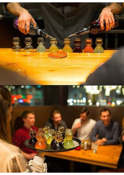 1 Adet Atış Gözlük Cam Kupa Şarap Cam Kupa Bullet Absinthe Katmanlı Kokteyl Atış Küçük Şeffaf Cam Kupa Drinkware | Bira Steins (Yurt Dışından)