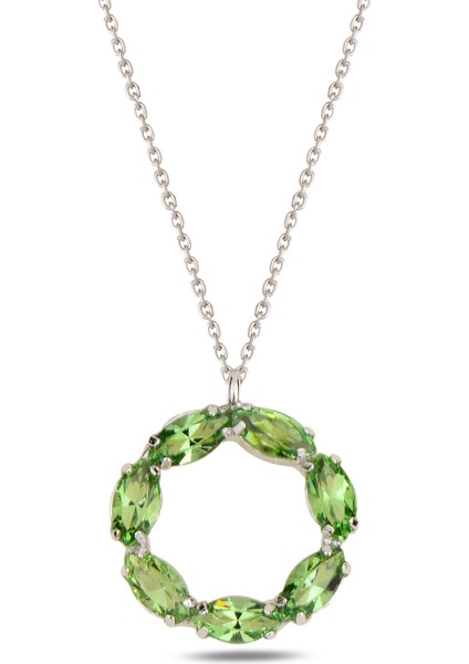 Swarovski Yeşil Neptun Kolye