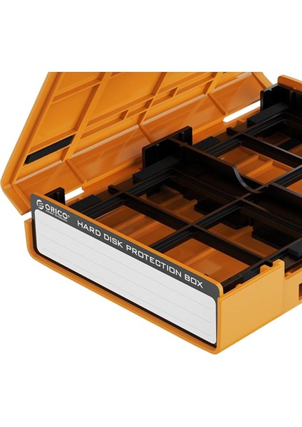 3,5 "/3.5" Turuncu Için Etiket Su Geçirmez Saklama Kutusu Bavul ile Sabit Disk Çantası