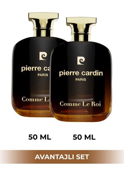 Pierre Cardin Comme Le Roi Edp 50 ml  2'li Erkek Parfüm Seti