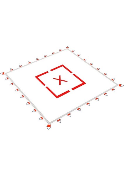 TYP-02 - Trambolin Zıplama Ağı 105cmx105cm Kare Trambolin Zıplama Ağı Baskılı Trambolin Zıplama Ağı