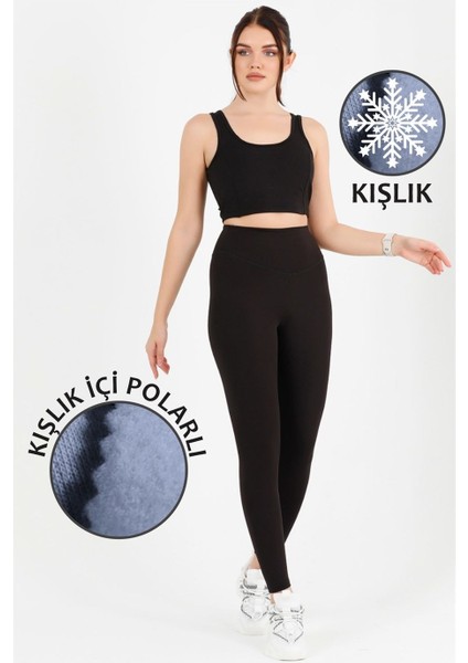 Kadın Tayt Siyah Içi Polarlı Tam Kışlık Yüksek Bel Tam Boy Dalgıç Kumaş 1024 fiyatları