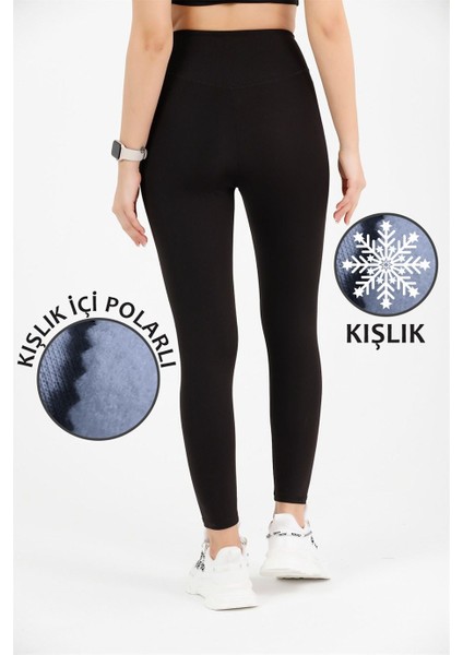 Kadın Tayt Siyah Içi Polarlı Tam Kışlık Yüksek Bel Tam Boy Dalgıç Kumaş 1024 modelleri