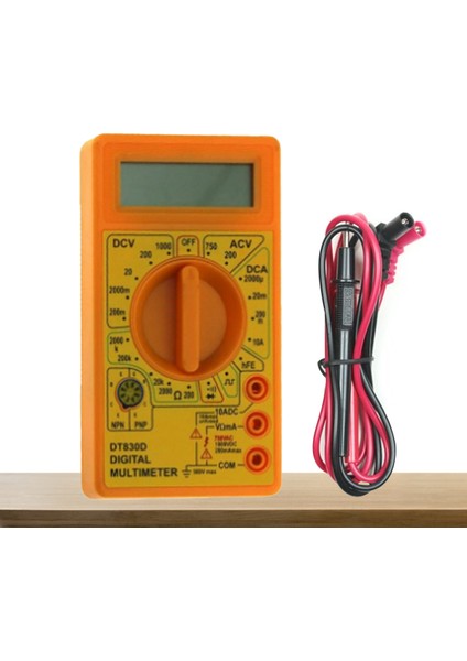 DT-830D Dijital Ölçü Aleti Multımetre - Sarı