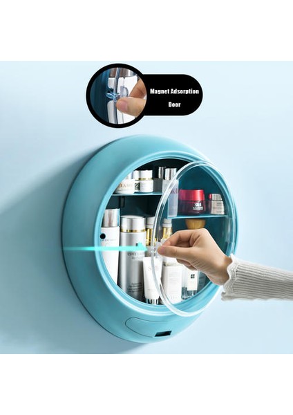 Banyo Duvara Monte Makyaj Organizatör Yumurta Ücretsiz Büyük Kapasiteli Takı Kozmetik Saklama Kutusu Kadınlar Cilt Bakımı Güzellik Raf | Makyaj Organizatörleri (Yurt Dışından)