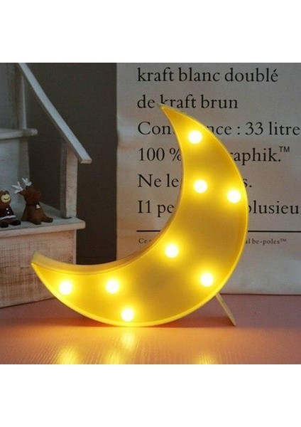 3 Adet LED Gece Işıkları Güzel Ay Lambası Çocuklar Hediye Oyuncak Bebek Çocuk Yatak Odası Dekorasyon Duvar Işık Iç Mekan Aydınlatma | LED Gece Lambası (Yurt Dışından) fırsatları