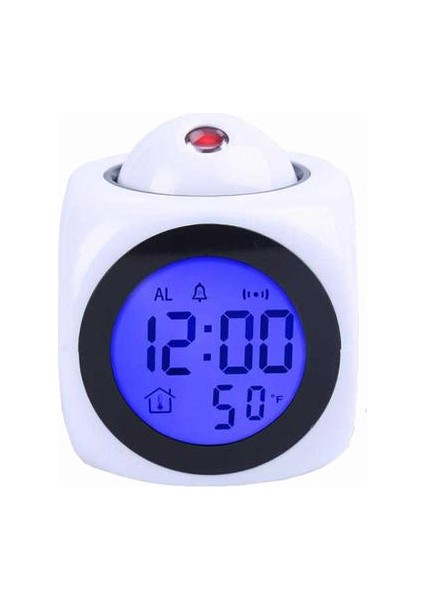 Ev Projeksiyon Dijital Hava LCD Snooze Saat Çan Alarm Ekran Arka Işık LED Projektör Ev Saati Zamanlayıcı Ev Dekor Araçları | Alarm Saatleri (Yurt Dışından)