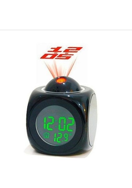 Projeksiyon Dijital Hava LCD Snooze Saat Çan Alarm Ekran Arka Işık LED Projektör Ev Saati Zamanlayıcı | Alarm Saatleri (Yurt Dışından)