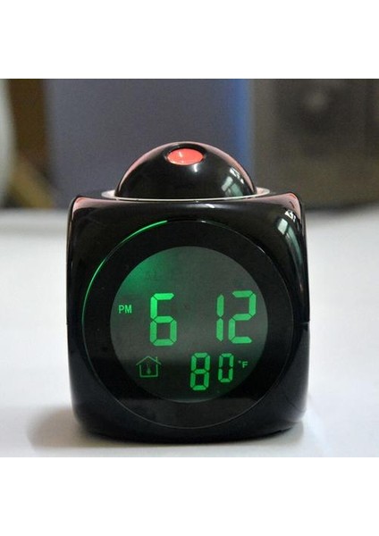 Projeksiyon Dijital Hava LCD Snooze Saat Çan Alarm Ekran Arka Işık LED Projektör Ev Saati Zamanlayıcı | Alarm Saatleri (Yurt Dışından)