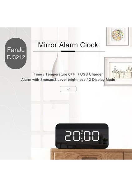 LED Dijital Çalar Saat Projeksiyon Masa Saat Elektronik Masaüstü Izle USB Uyandırma Fm Radyo Erteleme Fonksiyonu Sıcaklık Ekran | Alarm Saatleri (Yurt Dışından) fırsatları