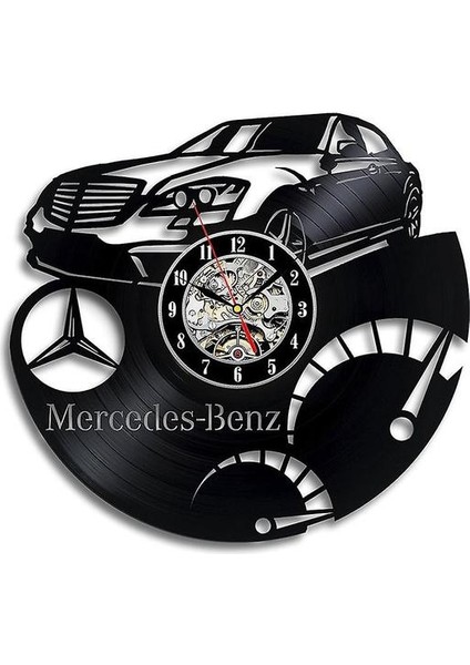 Mercedes Benz Vinil Kayıt Duvar Saati (Yurt Dışından)
