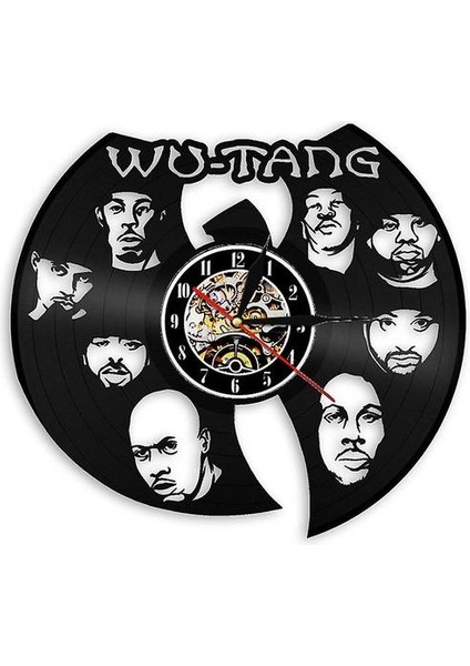Wu-Tang Vinil Kayıt Duvar Saati, Retro Ev Dekorasyon Duvar Saati (Yurt Dışından)