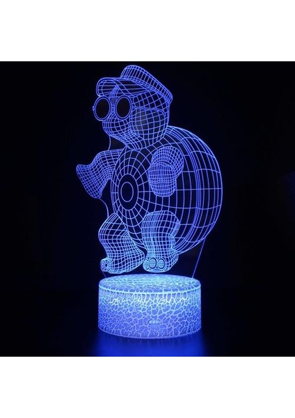 3D LED Gece Lambası, 16 Renkler Masaüstü Dekorasyon, USB Touch uzaktan Gece Lambası, Çocuklar Için En Iyi Doğum Günü Noel Hediyesi, Kızlar, Çocuklar Için (Yurt Dışından)