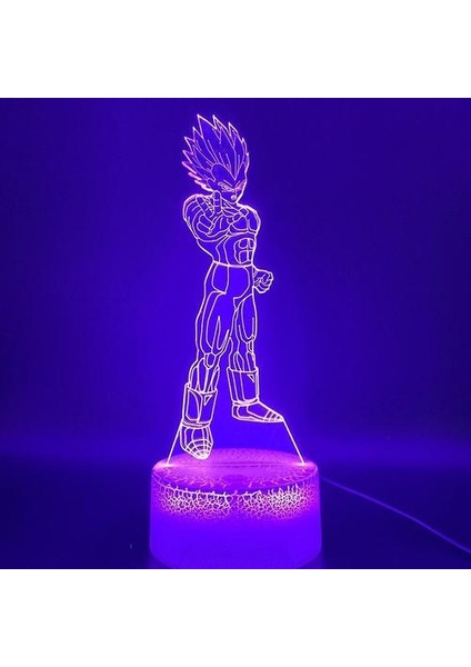 Ejderha Topu Vegeta 3D Gece Lambası LED Renkli Dekoratif Masa Lambası (Yurt Dışından) fiyatları