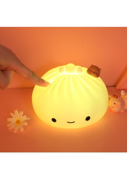 Renkli Silikon LED Gece Lambası Sevimli Hayvan Yumuşak Karikatür USB Şarj Edilebilir Lambalar Çocuklar Için Yatak Odası Bebek Noel Hediyesi | LED Gece Işıkları (Ayı) (Yurt Dışından) fiyatları