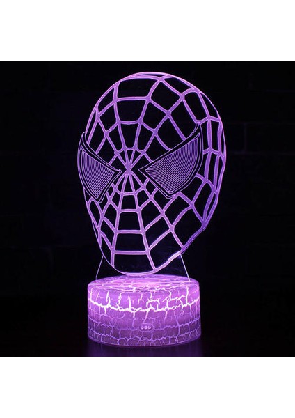 Örümcek Adam Marvel LED Gece Işık Renk Değişimi Dokunmatik Anahtarı Masa Masa Lambası Hediye (Yurt Dışından) modelleri