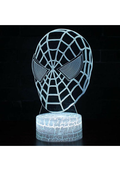 Örümcek Adam Marvel LED Gece Işık Renk Değişimi Dokunmatik Anahtarı Masa Masa Lambası Hediye (Yurt Dışından) fırsatları