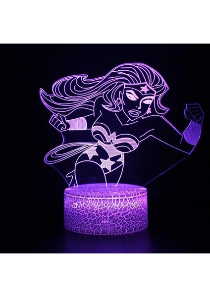 3D LED Gece Lambası, 16 Renkler Masaüstü Dekorasyon, USB Touch uzaktan Gece Lambası, Çocuklar Için En Iyi Doğum Günü Noel Hediyesi, Kızlar, Çocuklar Için (Yurt Dışından)