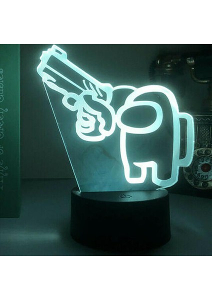 Bizimle Oyun Gece Gece Lambası USB 7 Renk LED Lamba (Yurt Dışından) fiyatları