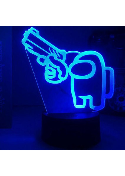 Bizimle Oyun Gece Gece Lambası USB 7 Renk LED Lamba (Yurt Dışından) fırsatları