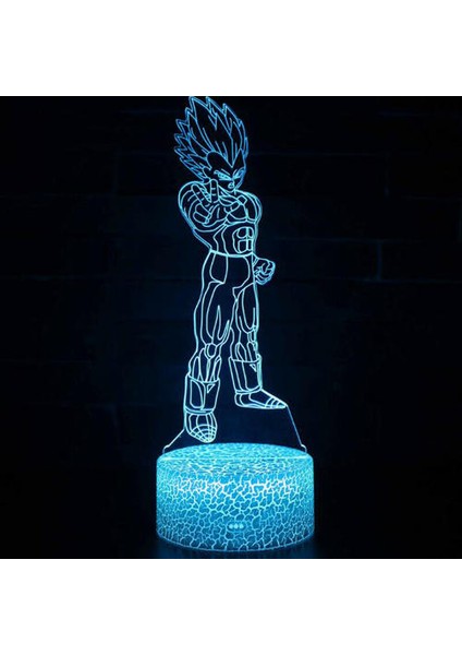 (Tip I) 3D Dragon Ball Z LED Küçük Gece Işık Oğlu Goku Masa Masası Lamba Dekor Çocuk Oyuncakları (Yurt Dışından)