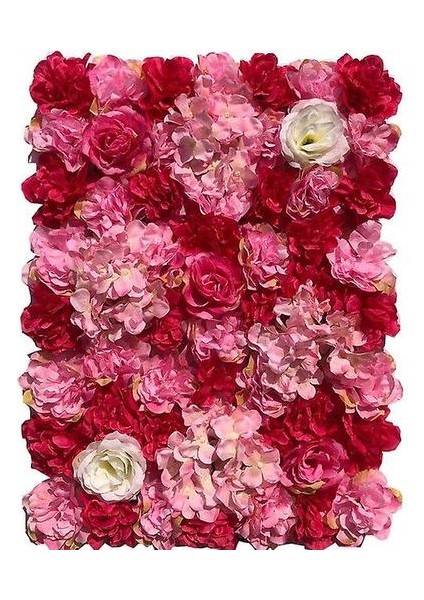 40*60CM Gül Yapay Çiçek Duvar Paneli Ev Dekor (Yurt Dışından)