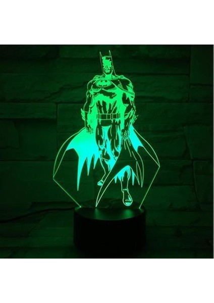 Dc Batman Gece Lambası 3D LED Gece Lambası (Yurt Dışından)